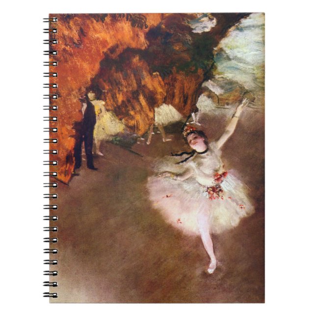 Prima Ballerina, Rosita Mauri by Edgar Degas Spiral Notebook (Front)