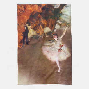 Prima Ballerina, Rosita Mauri by Edgar Degas Tea Towel