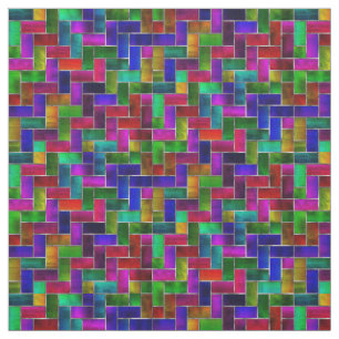 Prima Cotton Stained-Glass Pattern Fabric