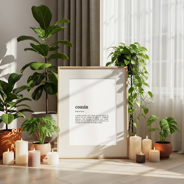 Prima Definition Poster | Funny Cousin Gift Print (Creator Uploaded)