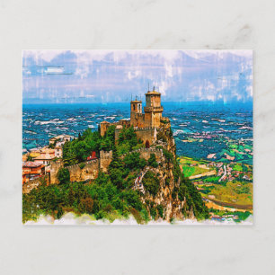 Prima Torre Guaita. Republic San Marino. Postcard