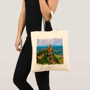 Prima Torre Guaita. Republic San Marino. Tote Bag