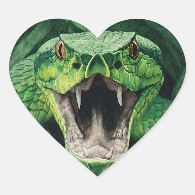 Primal Power 008 – Snake Heart Sticker (Front)