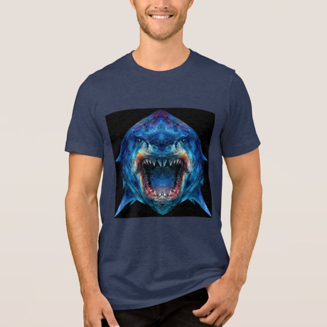 Primal Power 011 – Megalodon Tri-Blend Shirt (Front)