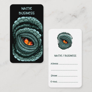 Primal Reptile Predator Eye Business Card