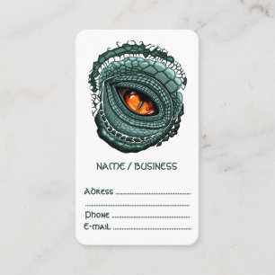 Primal Reptile Predator Eye Business Card