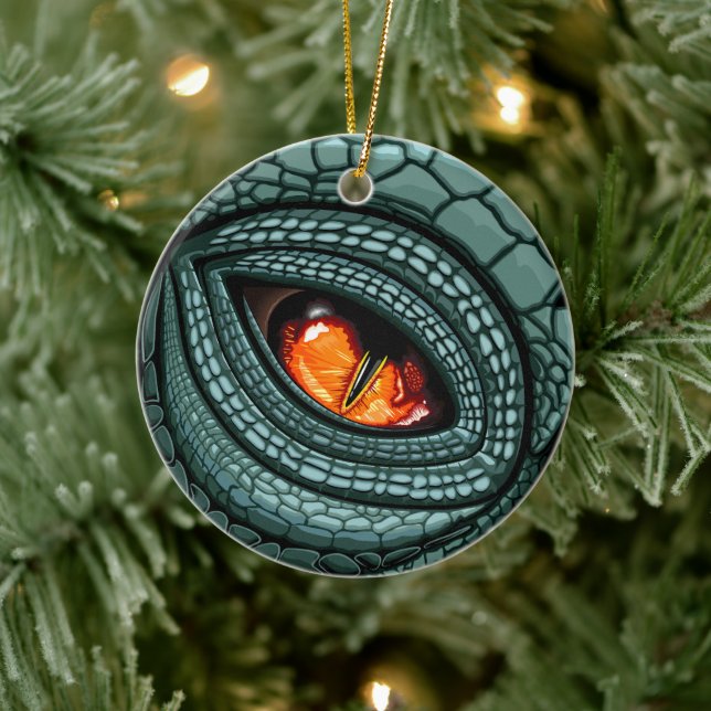 Primal Reptile Predator Eye Ceramic Tree Decoration (Tree)