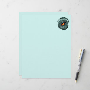 Primal Reptile Predator Eye Custom Letterhead