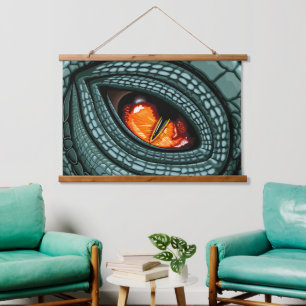 Primal Reptile Predator Eye Hanging Tapestry