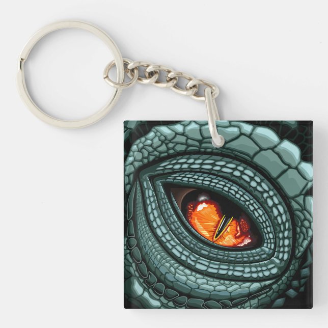 Primal Reptile Predator Eye Key Ring (Front)