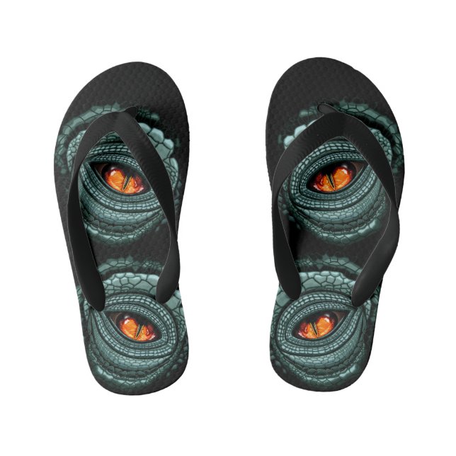 Primal Reptile Predator Eye Kid's Jandals (Footbed)