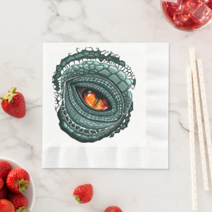 Primal Reptile Predator Eye Napkin