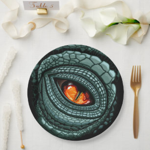Primal Reptile Predator Eye Paper Plate