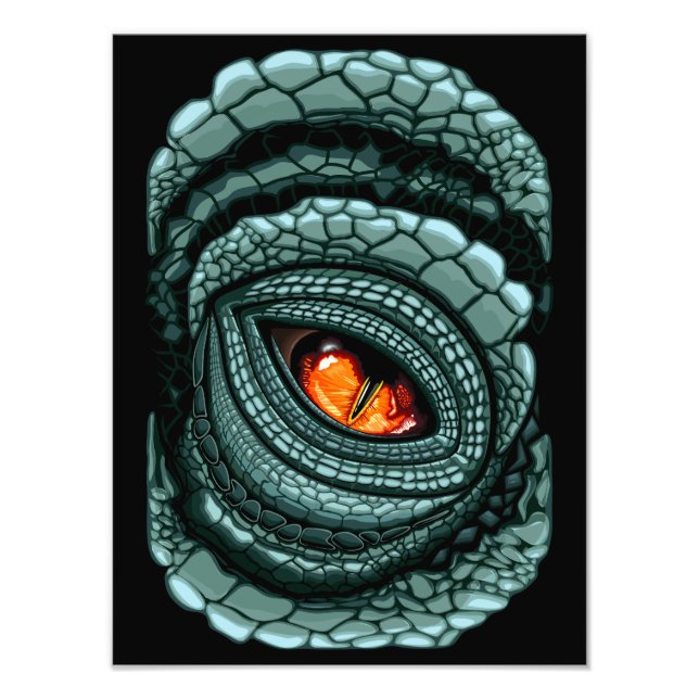 Primal Reptile Predator Eye Photo Print (Front)