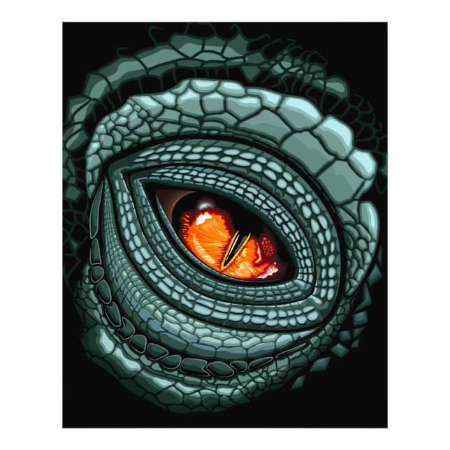 Primal Reptile Predator Eye Photo Print (Front)