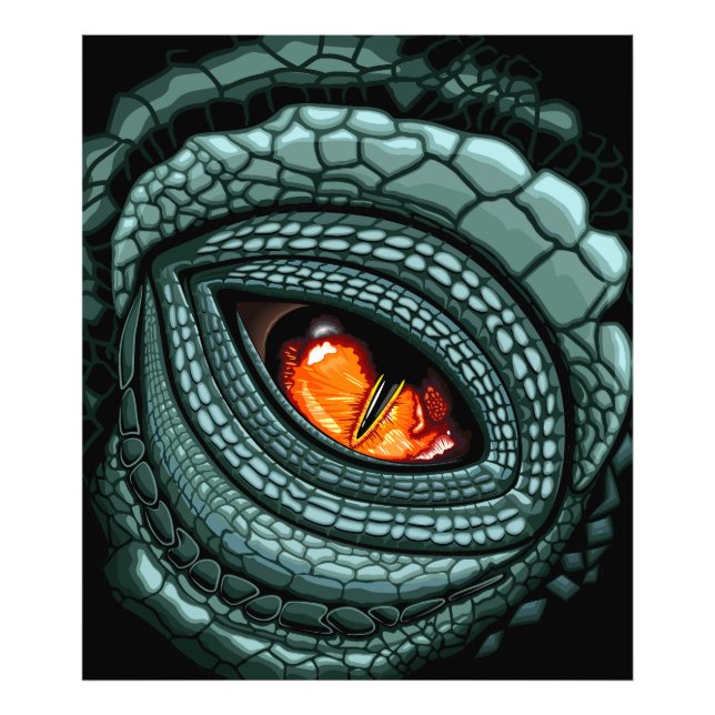 Primal Reptile Predator Eye Photo Print (Front)