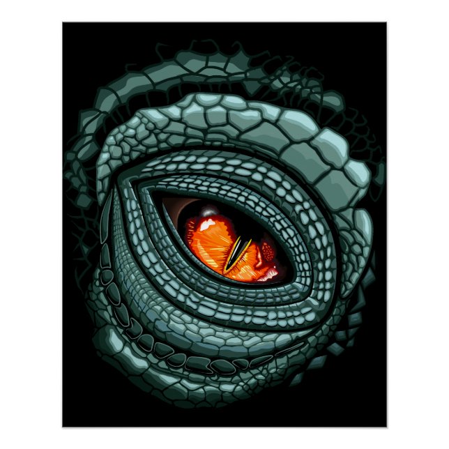 Primal Reptile Predator Eye Poster (Front)