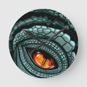 Primal Reptile Predator Eye Round Clock