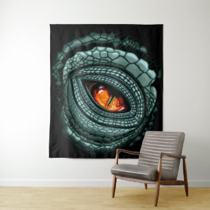 Primal Reptile Predator Eye Tapestry