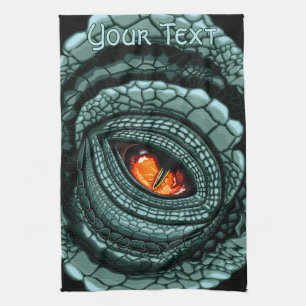 Primal Reptile Predator Eye Tea Towel