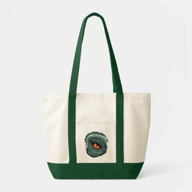 Primal Reptile Predator Eye Tote Bag (Front)