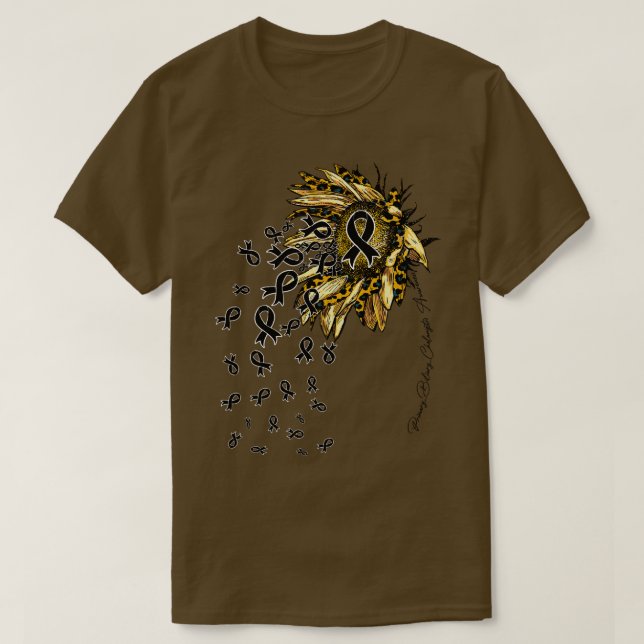 Primary Biliary Cholangitis Awareness Sunflower ri T-Shirt (Design Front)