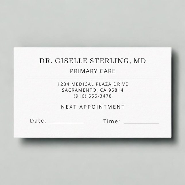 Primary Care Doctor Office Appointment Card (Creator Uploaded)
