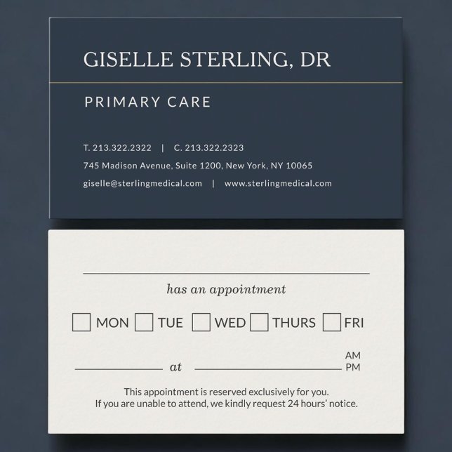Primary Care Doctor Office Appointment Reminder Card (Creator Uploaded)