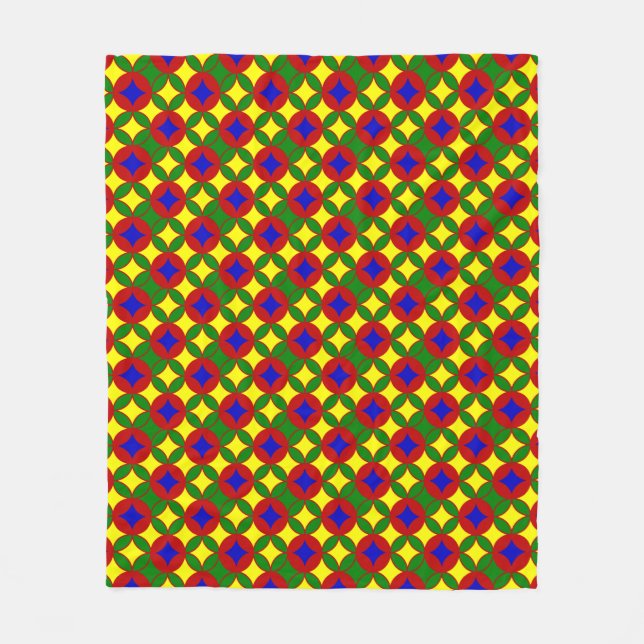 Primary Circles-02-FLEECE BLANKET M (Front)