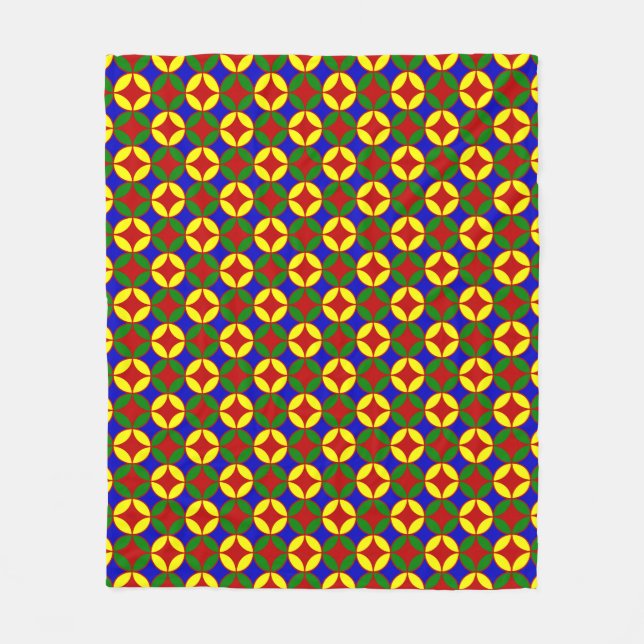 Primary Circles-04-FLEECE BLANKET M (Front)