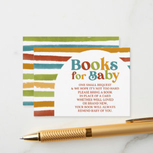 Primary Colour Boho Rainbow Book Request Enclosure Card