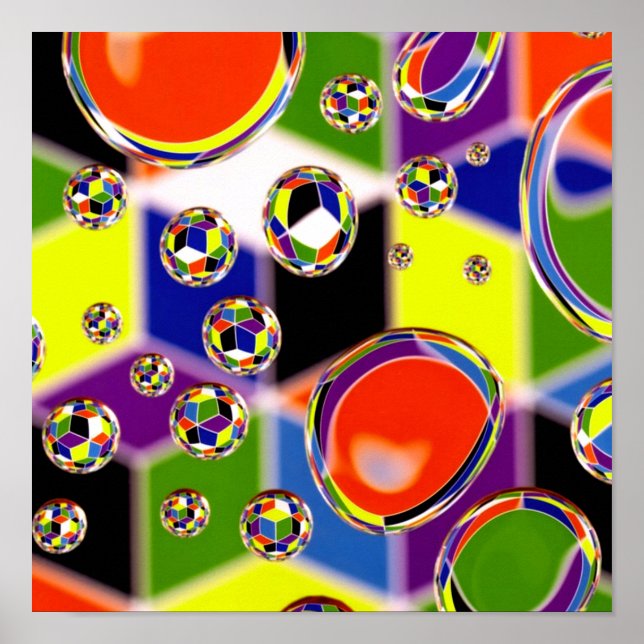 Primary Colours Art Poster (Front)