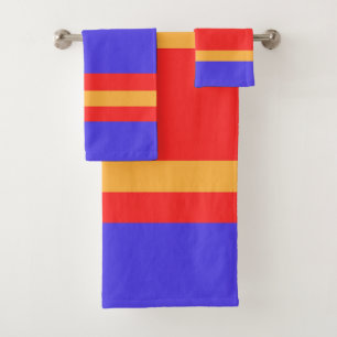  Primary Colours Bath Towel Sets