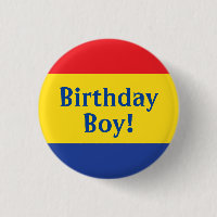 Primary Colours Birthday Boy Kids