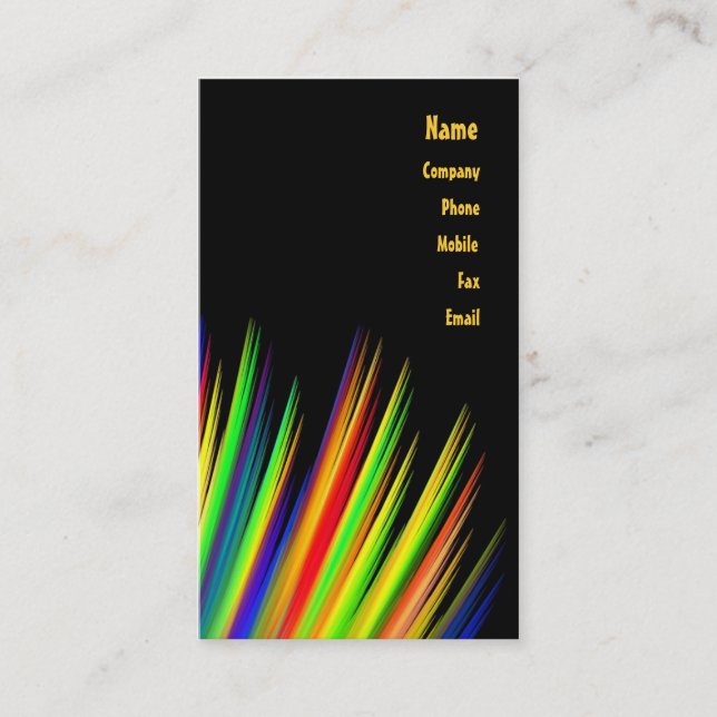 Primary Colours Business Card (Front)