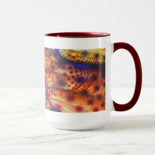 Primary Colours Cool Abstract Fine Fractal Mug