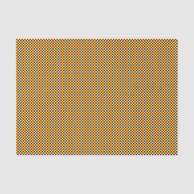 Primary Colours-Gingham-4-TISSUE WRAP PAPERS Tissue Paper (Front)