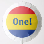 Primary Colours Kid's Birthday Party Balloon<br><div class="desc">Red Yellow and Blue,  it's time to celebrate you!  This primary coloured 1st birthday party theme with a retro feel is perfect for celebrating your little kid boy or girl on their first birthday or any birthday!</div>
