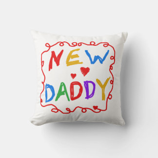 Primary Colours New Daddy Gifts Cushion