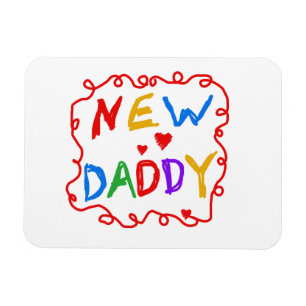 Primary Colours New Daddy Gifts Magnet