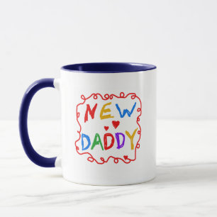Primary Colours New Daddy Tshirts and Gifts Mug