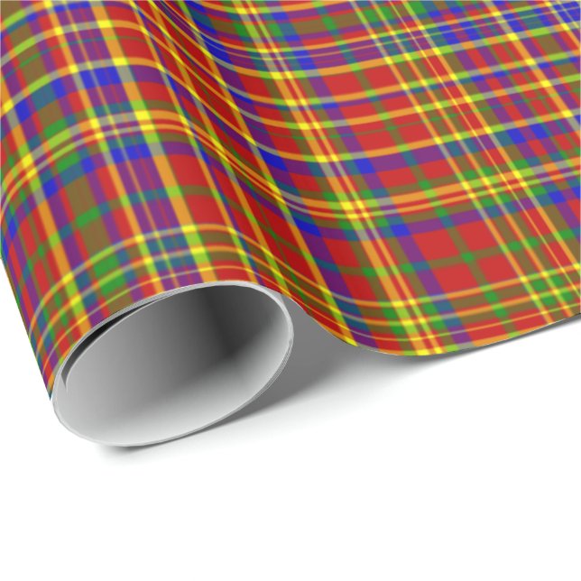 Primary Colours-PLAID 03-Gift Wrapping Paper (Roll Corner)