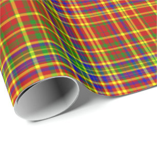 Primary Colours-PLAID 07-Gift Wrapping Paper