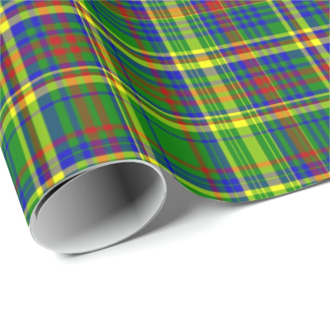 Primary Colours-PLAID 10-Gift Wrapping Paper (Roll Corner)