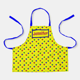 Primary-Colours-Polka Dots- Apron