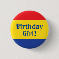Primary Colours Red Yellow Blue 1st Birthday Party