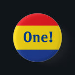 Primary Colours Red Yellow Blue 1st Birthday Party 3 Cm Round Badge<br><div class="desc">Red Yellow and Blue,  it's time to celebrate you!  This primary coloured 1st birthday party theme with a retro feel is perfect for celebrating your little boy or girl on their first birthday!</div>