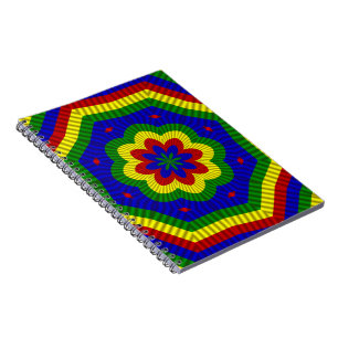 Primary Colours Rolled Flower 1 Notebook