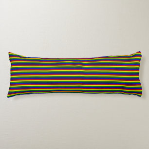 Primary Colours Rolled Stripes-Body Pillow