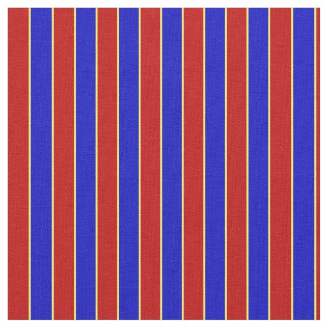 Primary Colours-Stripes 03-Fabric Fabric (Close Up)